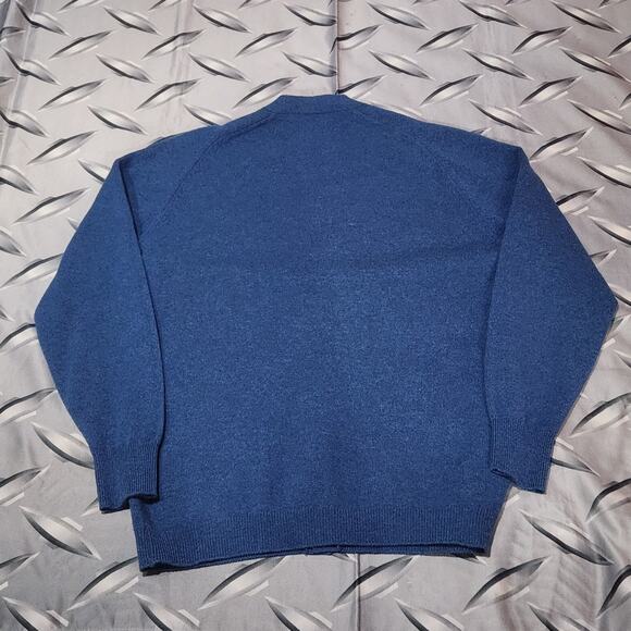 Vintage Mens Cardigan Sweater Size L Grandpa Kurt Cobain - Picture 2 of 3